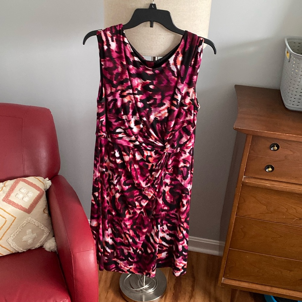 Multi-color dress, very comfy and flowy.